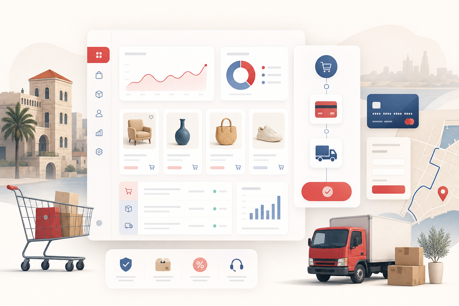 ShopInLeb e-commerce platform interface